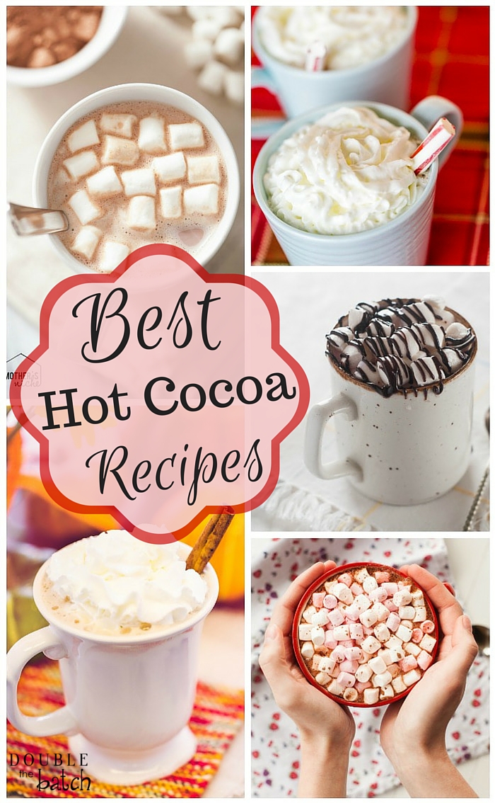 YUMMY hot chocolate recipes to enjoy all winter!
