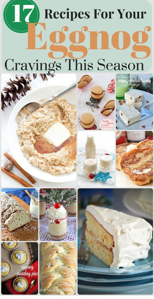 For you Eggnog lovers out there! 17 of the most delicious eggnog recipes! My husband is going to love me! 