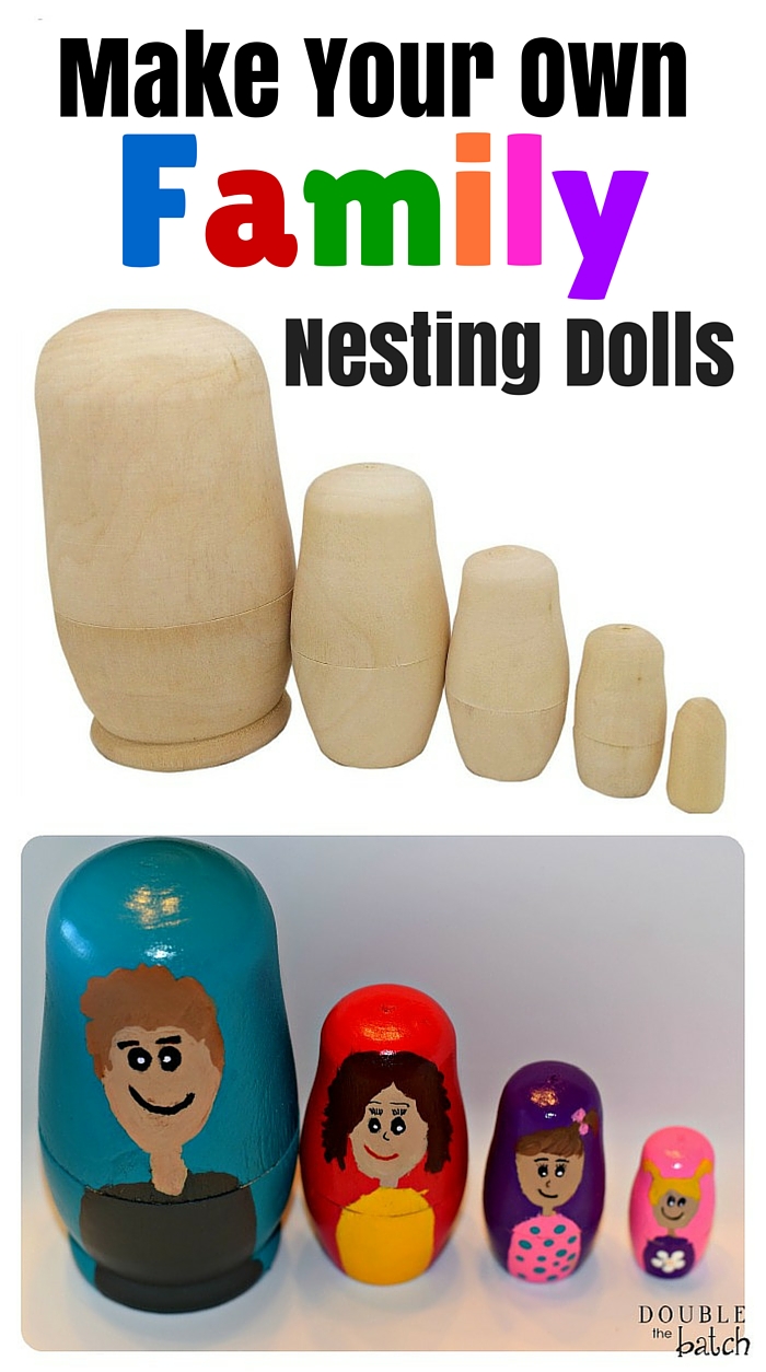 DIY nesting dolls. Perfect homemade gift or stocking stuffer!