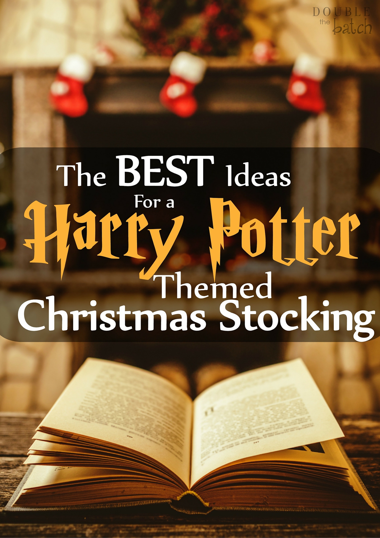 If you live with or have a close friend who is a harry potter fanatic then they will LOVE this Harry Potter Themed Christmas Stocking!