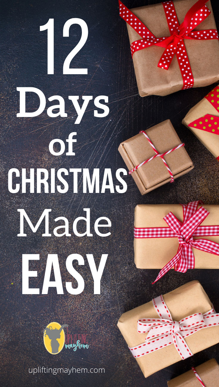 Simplify your 12 days of Christmas with these great ideas! Get your kids involved with this new fun Christmas Tradition of the 12 Days of Christmas!! 