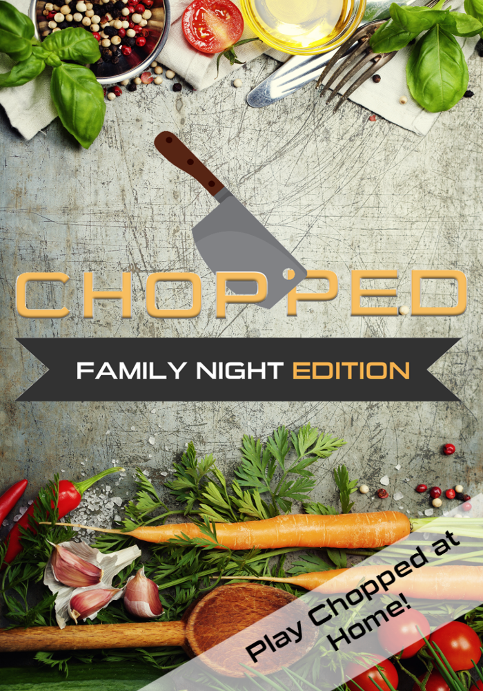 Play Chopped at home! Great for family night or even group date nights. Game printables included!