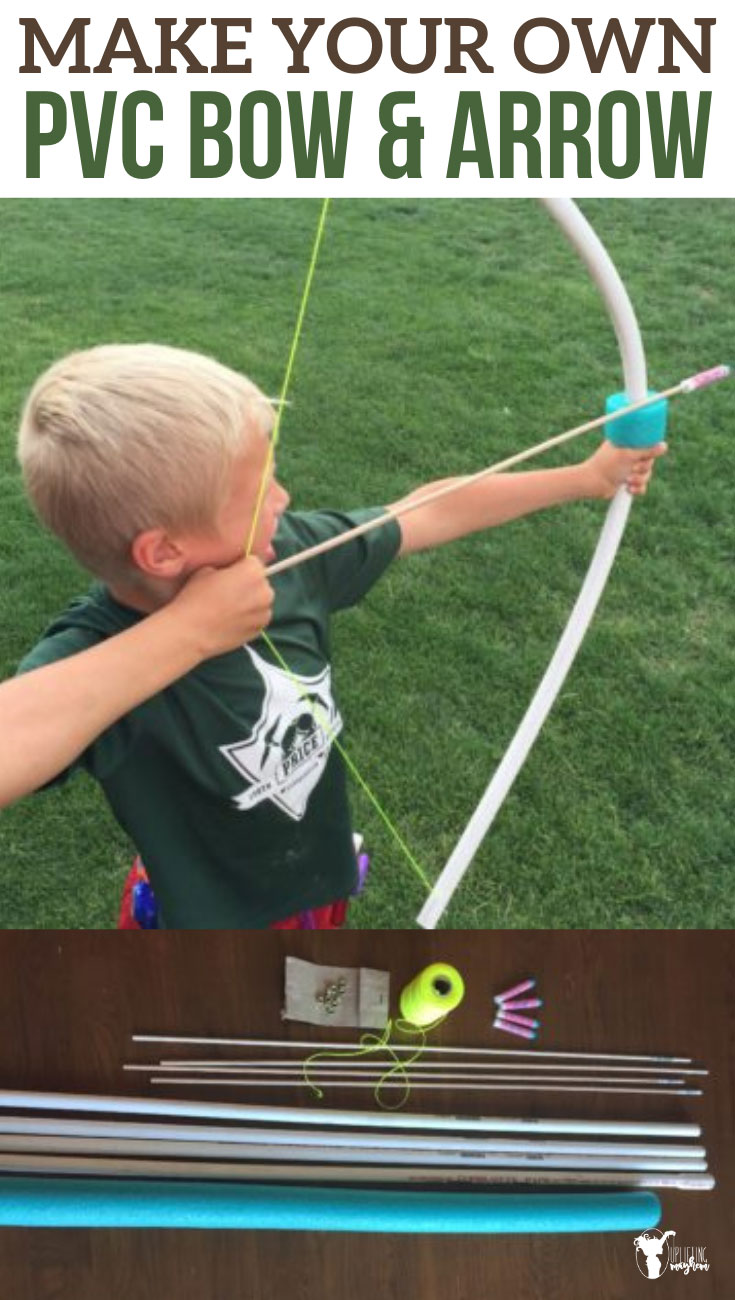 Make your own PVC Bow & Arrow that your kids will spend hours playing with! 
