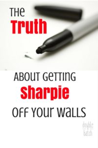 I've tried all the suggestions. Let me tell you what really works. The truth about getting Sharpie of your walls.