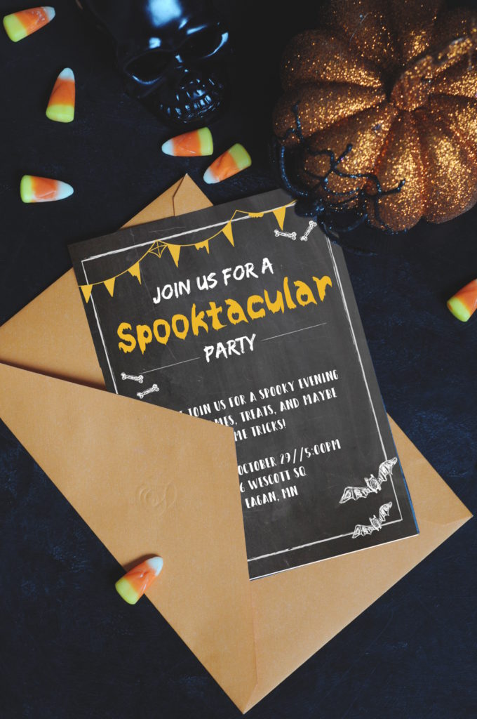 Free and editable Halloween party invitations!