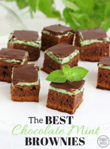If you haven't tried these Chocolate Mint brownies, you haven't LIVED yet!