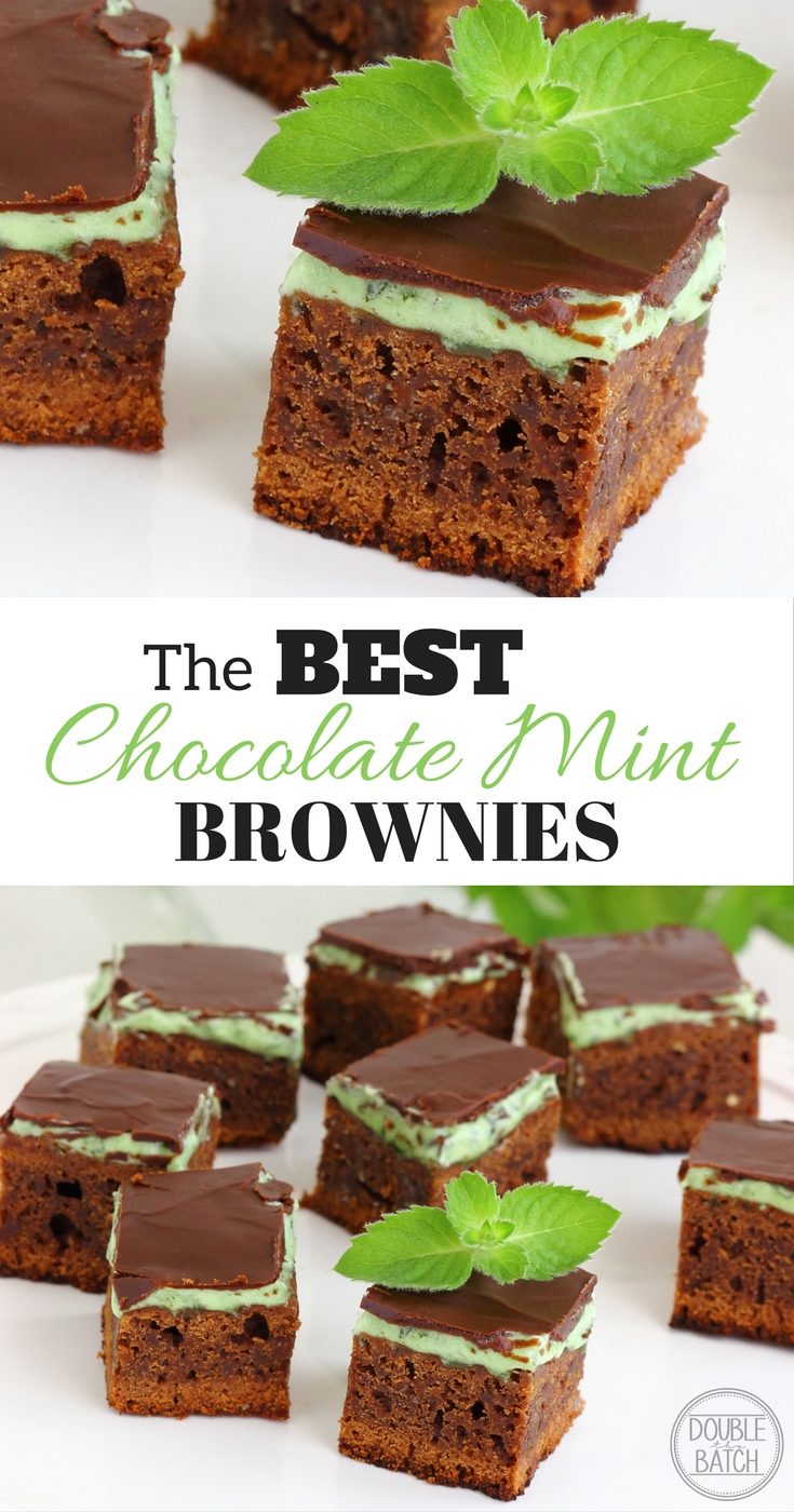 If you've never tried these chocolate mint brownies, you haven't LIVED!