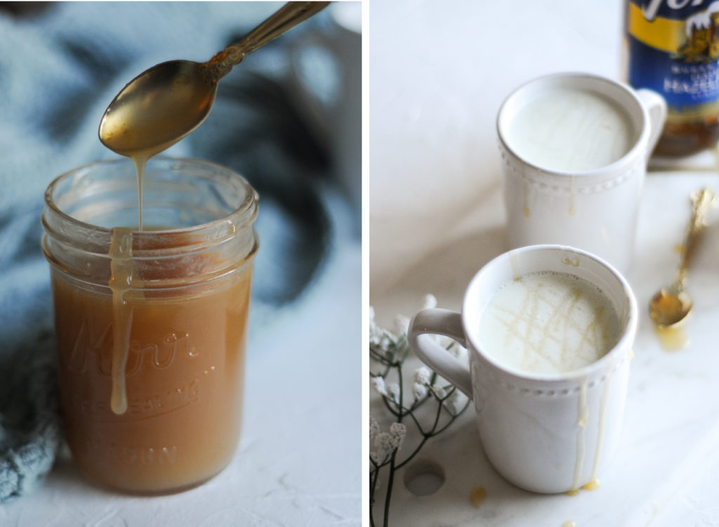 This creamy hazelnut steamer is the perfect winter pick me up for people who don't drink coffee, but love a hot creamy drink when it's cold out.