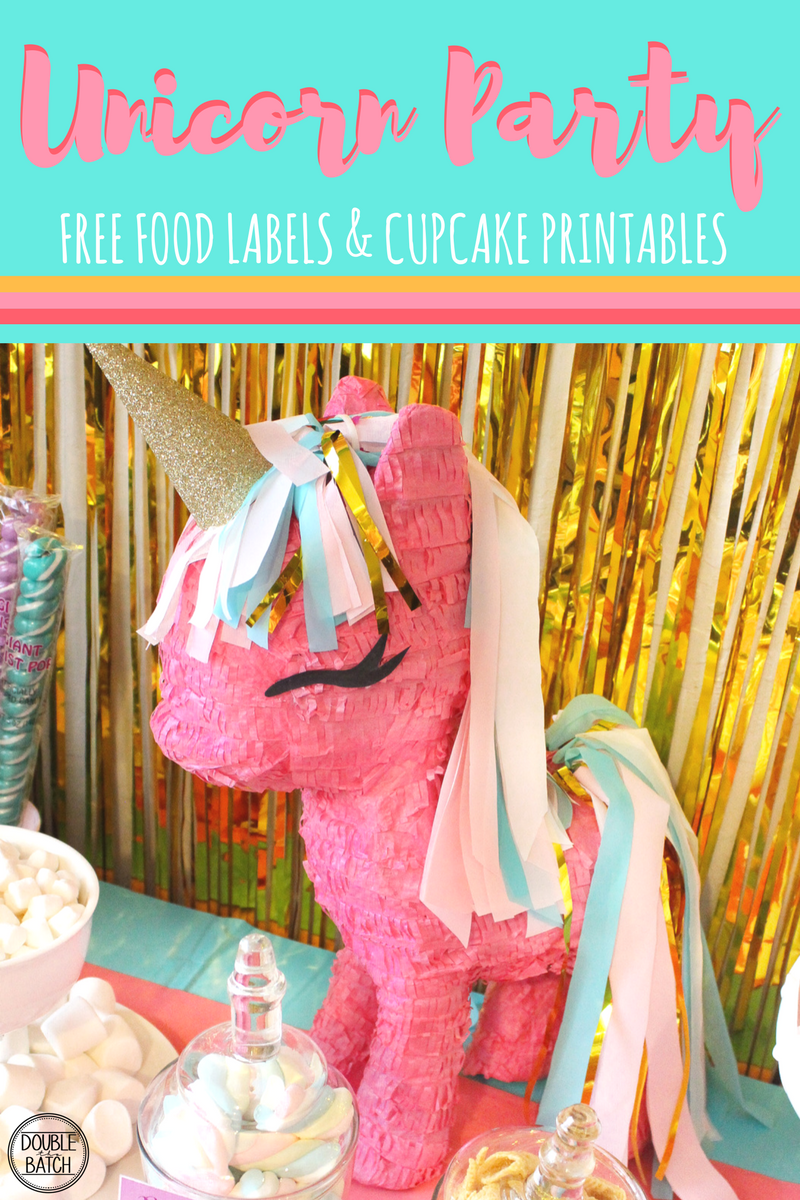 Unicorn Party for perfect little princess -pink and turqouise