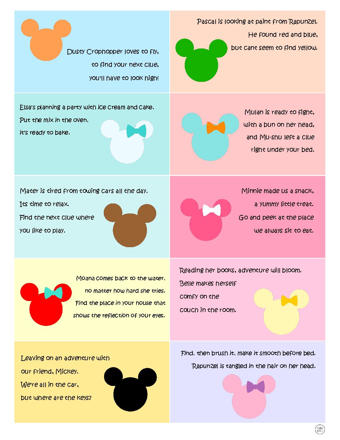 disney scavenger hunt2 Uplifting Mayhem