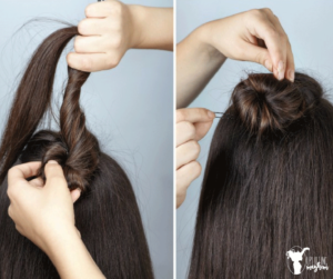 Super cute easy half braid tutorial. Freshen up your look with this adorable half braid