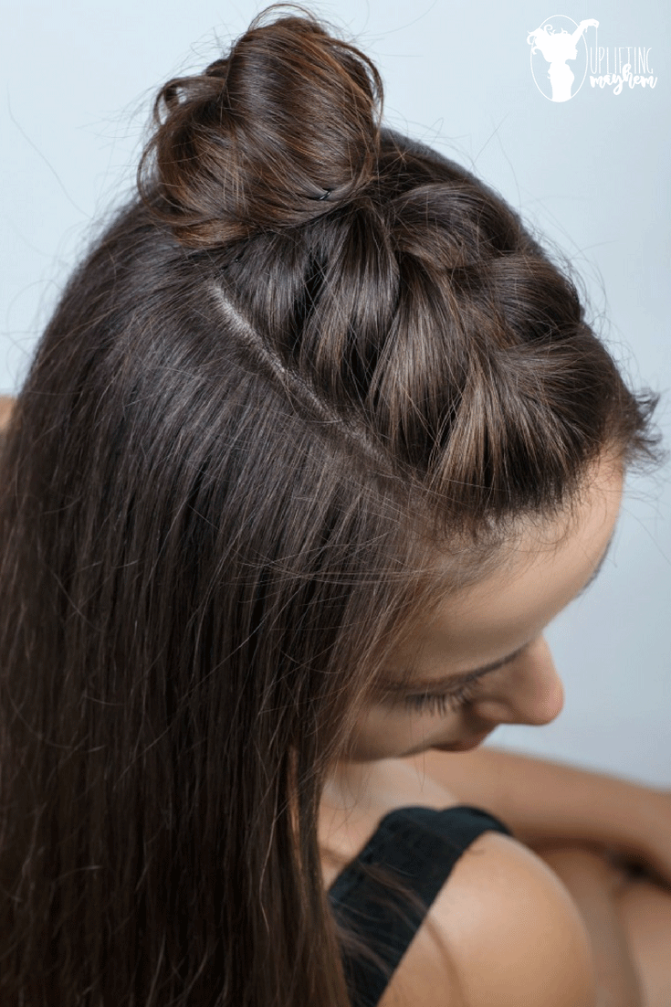 Super cute easy half braid tutorial. Freshen up your look with this adorable half braid