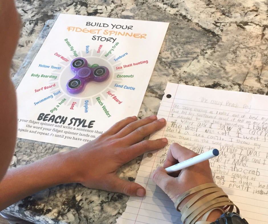 Creative Writing with your Fidget Spinner