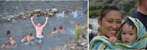 swimming, river, hot springs