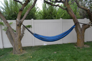 hammock, backyard, relaxing