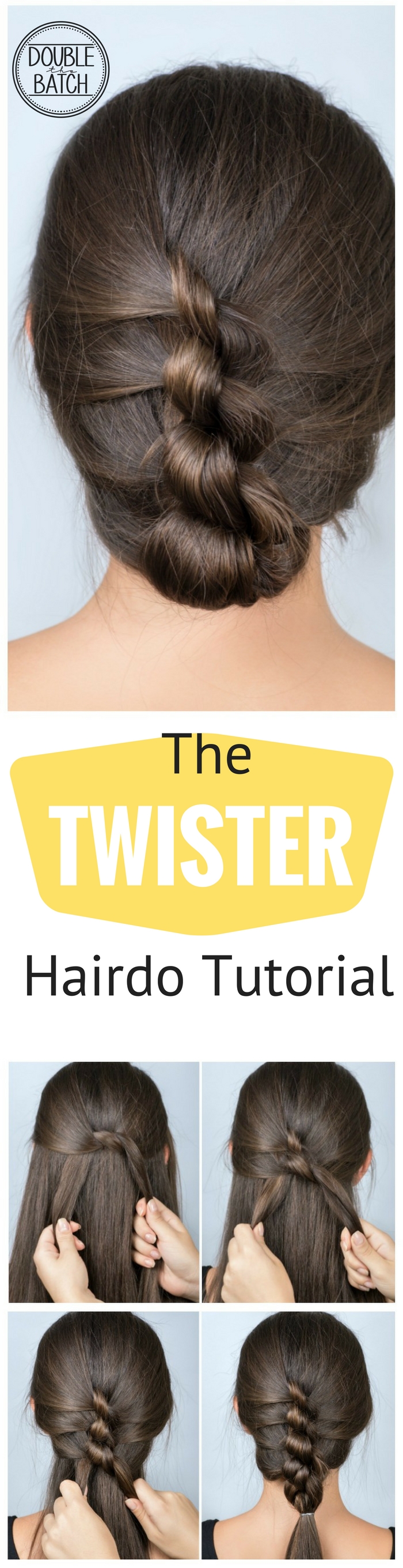 Super simple hairstyles for School: TWISTER Hairstyle Tutorial