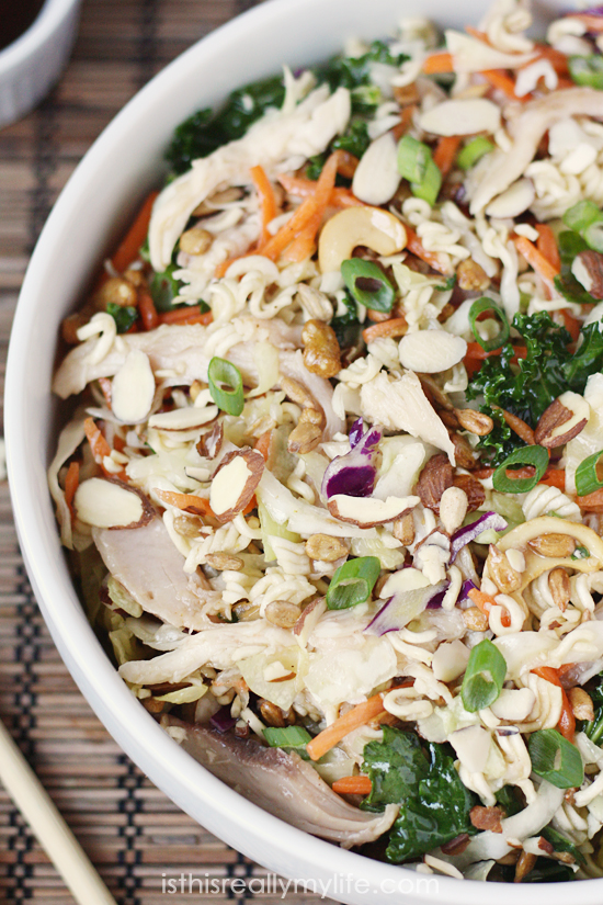 The Best Asian Ramen Chicken Salad