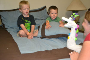 hand puppet, kids, bedtime