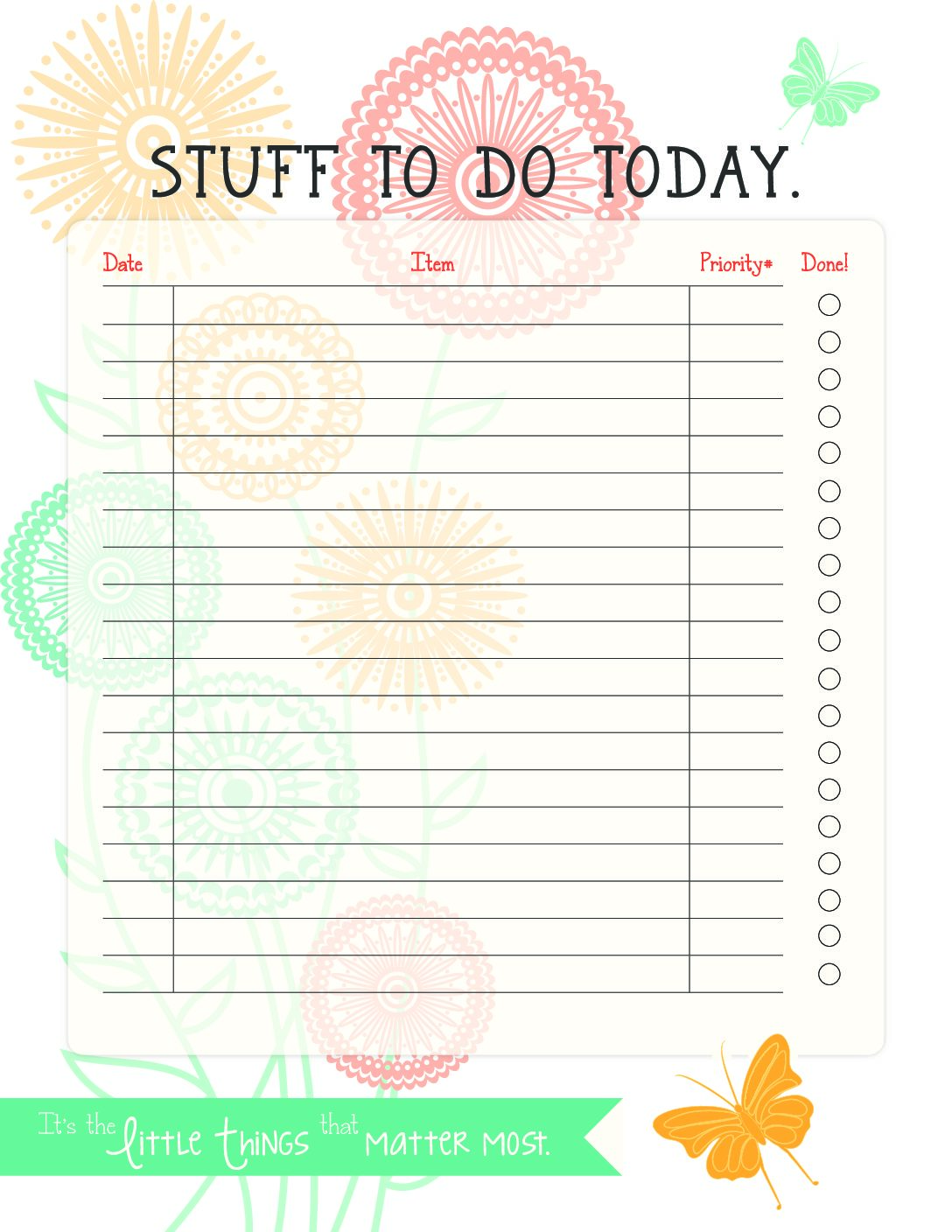 FREE DailyTo Do List Printable - Uplifting Mayhem Free Dailyto Do List Printable - Uplifting Mayhem