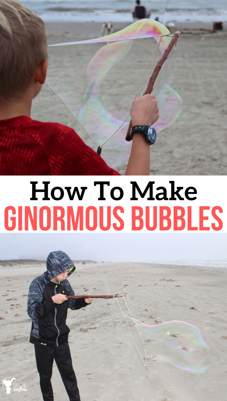 Make these HUGE bubbles and spend hours and hours in awe! They are so fun and will captivate any audience. Easy to make for hours of fun making bubbles