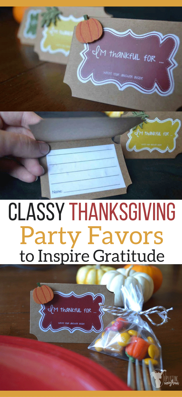 Thanksgiving Party Favors to Inspire Gratitude