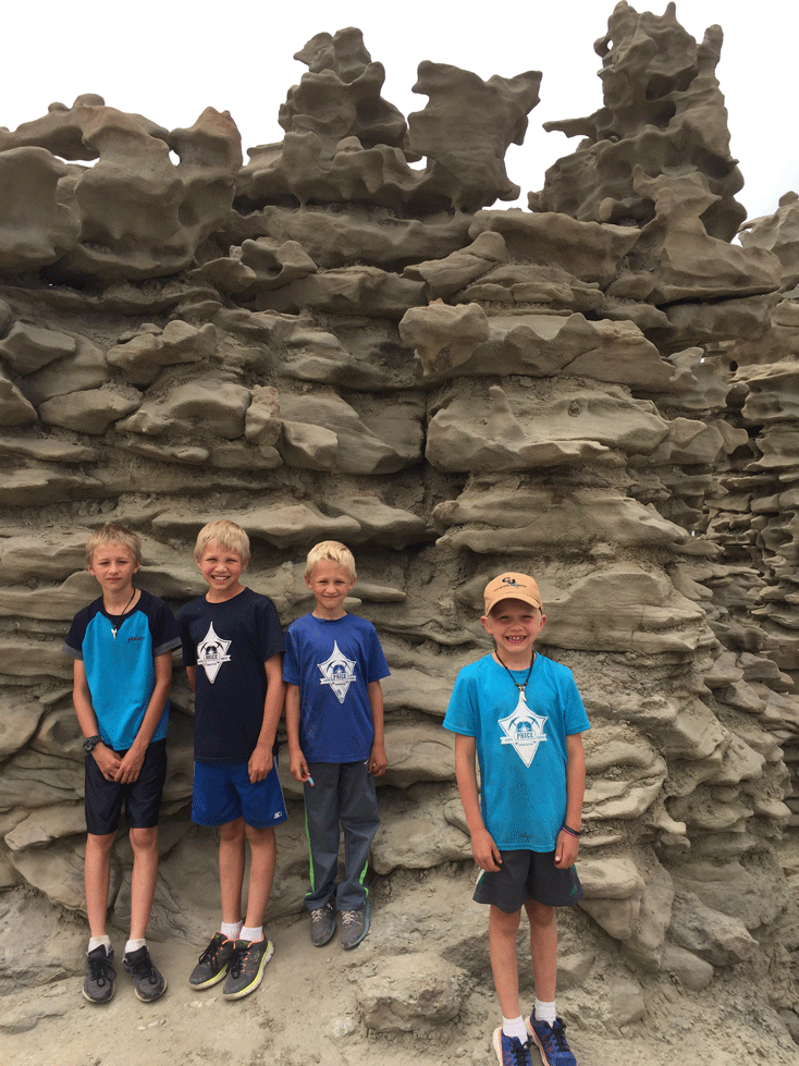 Rock formations that are weird and crazy! Fun to explore an hour out of Vernal Utah