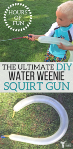 Hours of summer fun in your own back yard! Make this cheap, easy squirt gun your kids will love!
