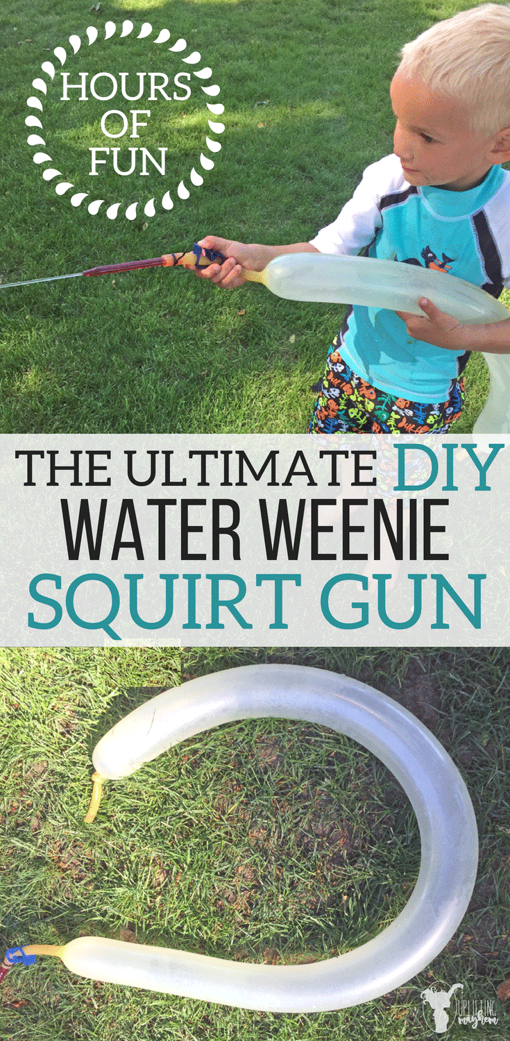 The ultimate water weenie squirt gun! Hours of summer fun in your own back yard! Make this cheap, easy squirt gun your kids will love! 