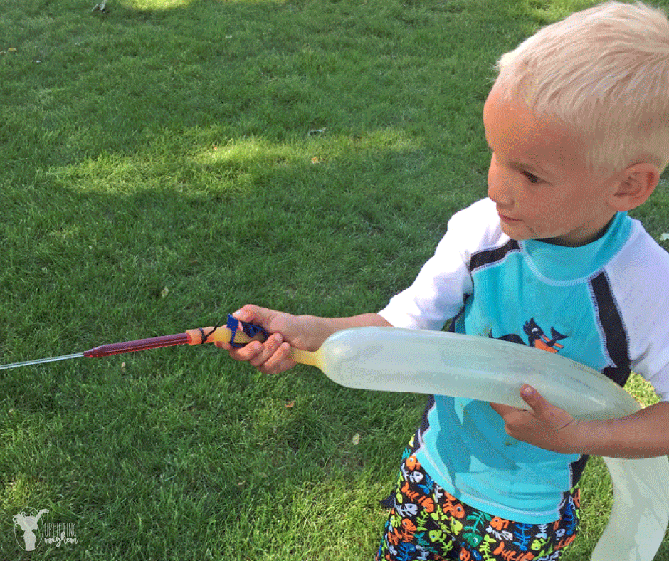 The ultimate summer activity with this DIY water weenie squirt gun!