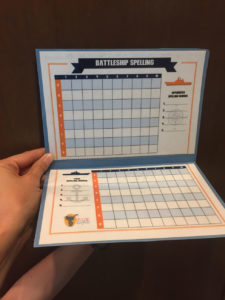 Instructions to make your own spelling battleship activity for your kids! Great learning activity