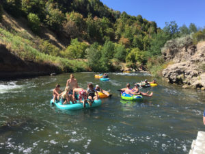 Lava Hot Springs tubing