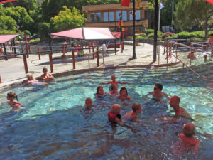 Lava Hot Springs pool. One of five pools ranging from 105 degrees-113 degrees.