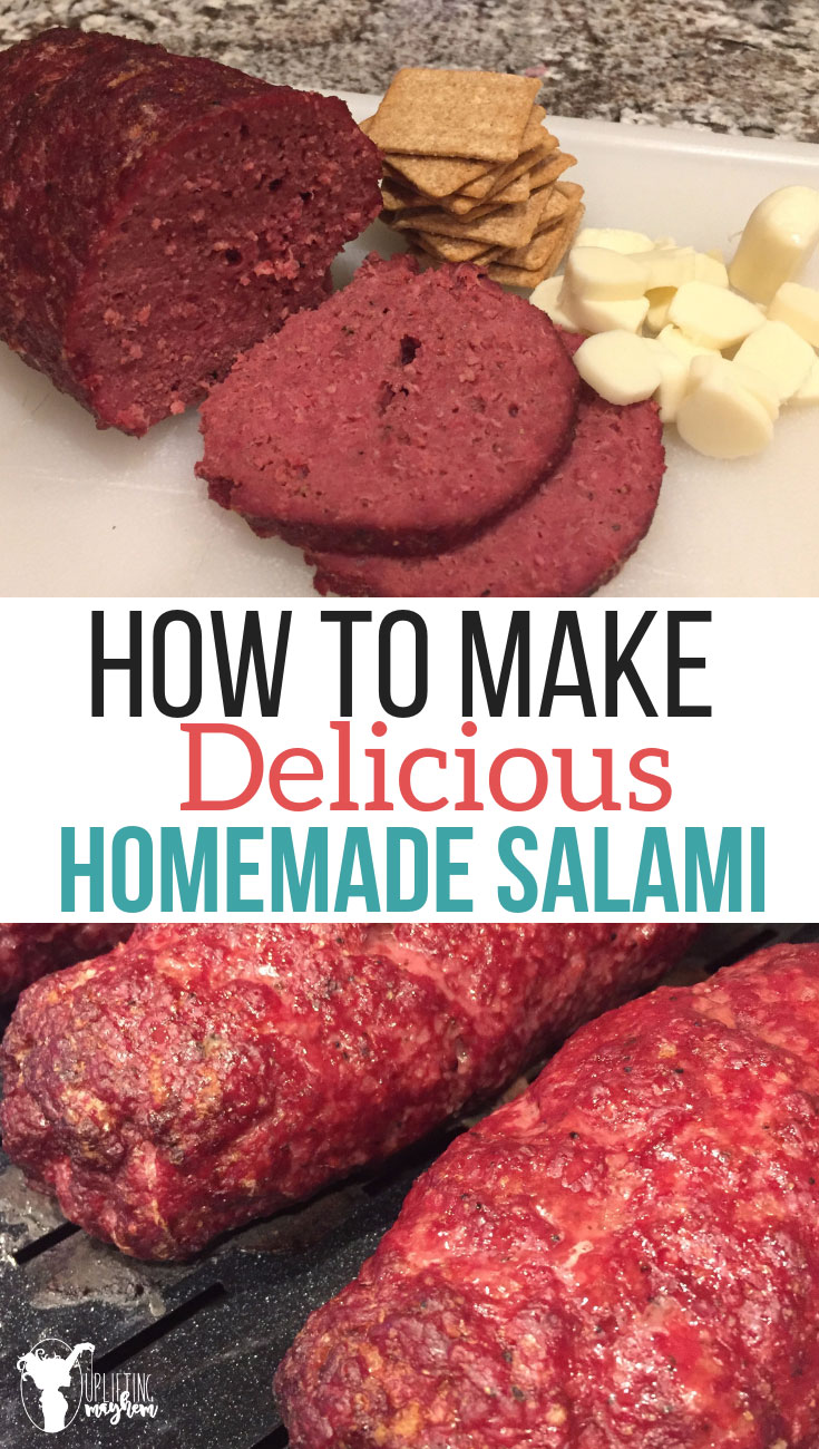 This homemade salami will become a family favorite! Make sandwiches or put it in your kids lunch with crackers and cheese. Salami that smells and tastes amazing!