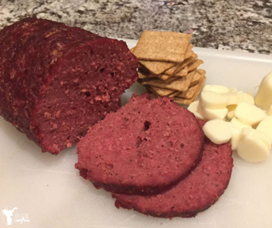 This homemade salami will become a family favorite! Make sandwiches or put it in your kids lunch with crackers and cheese. Salami that smells and tastes! Salami that will make your mouth water!