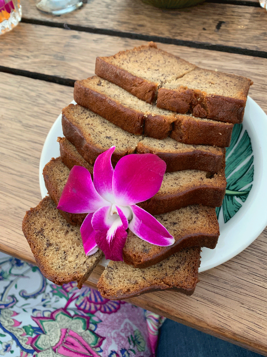 Hawaii's famous banana bread