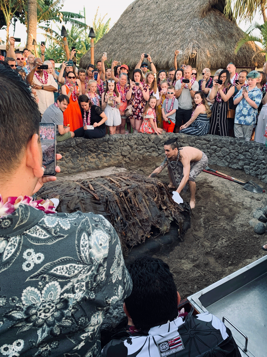 The Unveiling of the luau pig