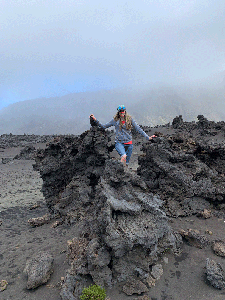 Volcanic Rock at the bottom of Mt Haleakala crater