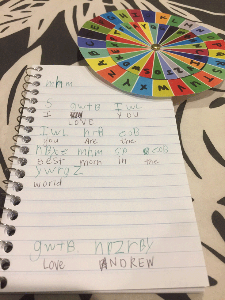 A decoder wheel that encourages writing and provides fun ideas and activities your kids will love!! Writing made fun!