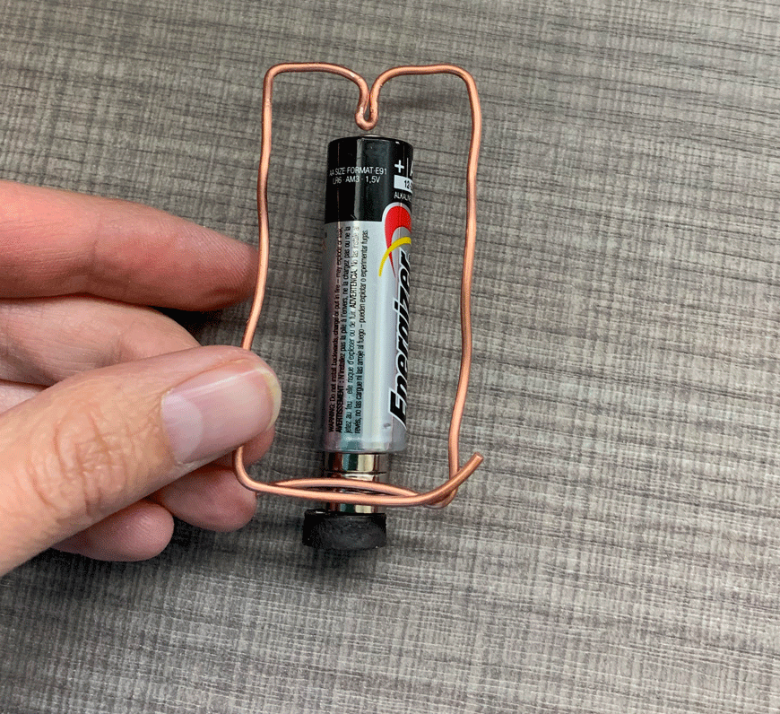 Measure how big your rectangle should be on a homopolar motor
