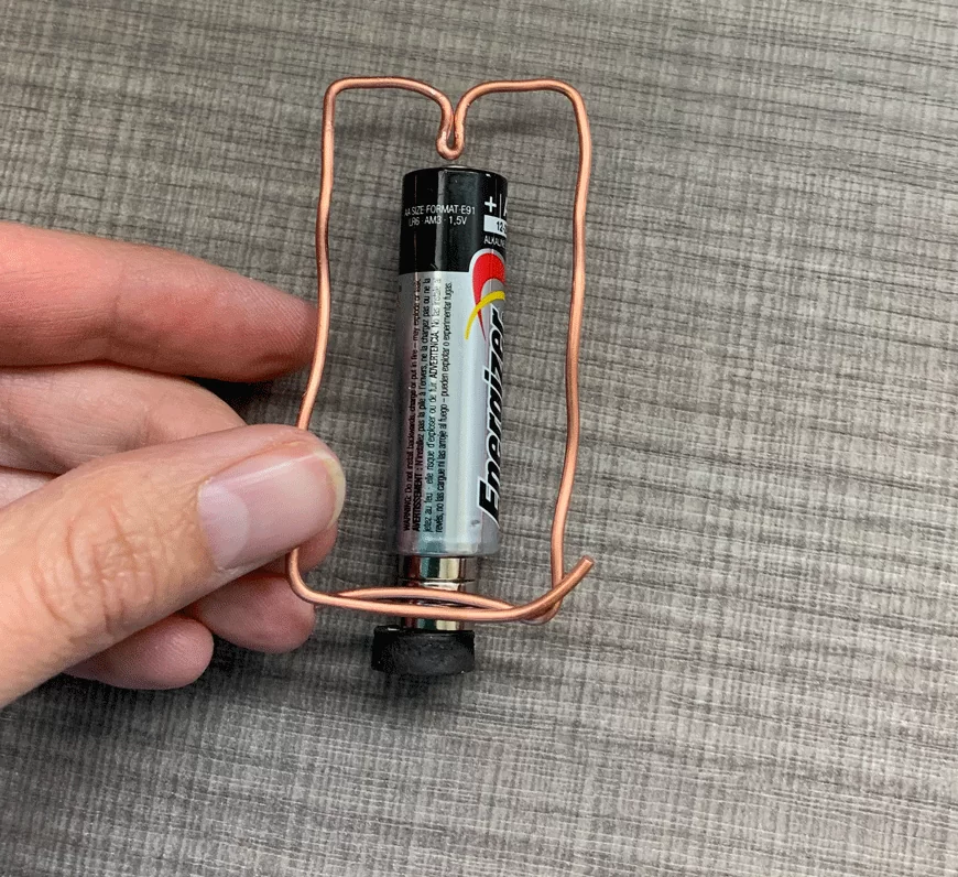 Measure how big your rectangle should be on a homopolar motor