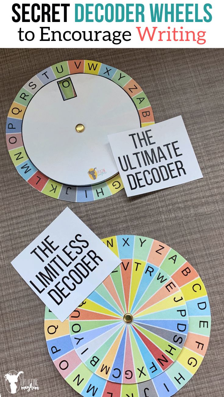 Secret decoder wheels that your kids will love. Make writing fun and mysterious as your kids use these decoder wheels to write and send secret messages!! 