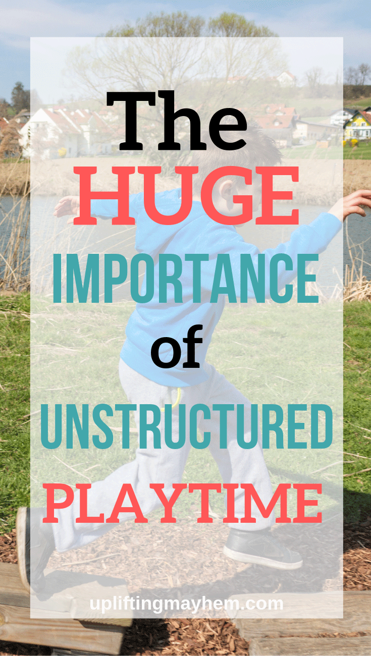 Unstructured playtime is essential for kids to discover their creativity and independent thinking! Leaders are born when unstructured play is a main part of their childhood. 