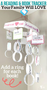 This reading tracker is perfect and a fun way to keep track of the books you are reading personally or as a family!! Set a goal and watch your reading mobile tracker grow!!