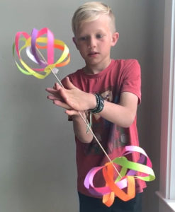 This mesmerizing paper spinner toy is a perfect activity for your kids that will leave them says WOW!! It is simple and easy to make with little help!