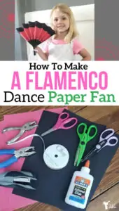 Learn how to make this fun Flamenco Dance paper fan and learn of the culture of Spain.