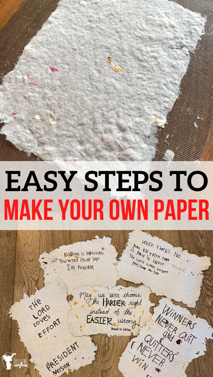 Easy steps to make your own paper! This is such a fun activity that you can do with your kids! Be creative and test different materials to see what works best. Learn how ancient China invented paper. 