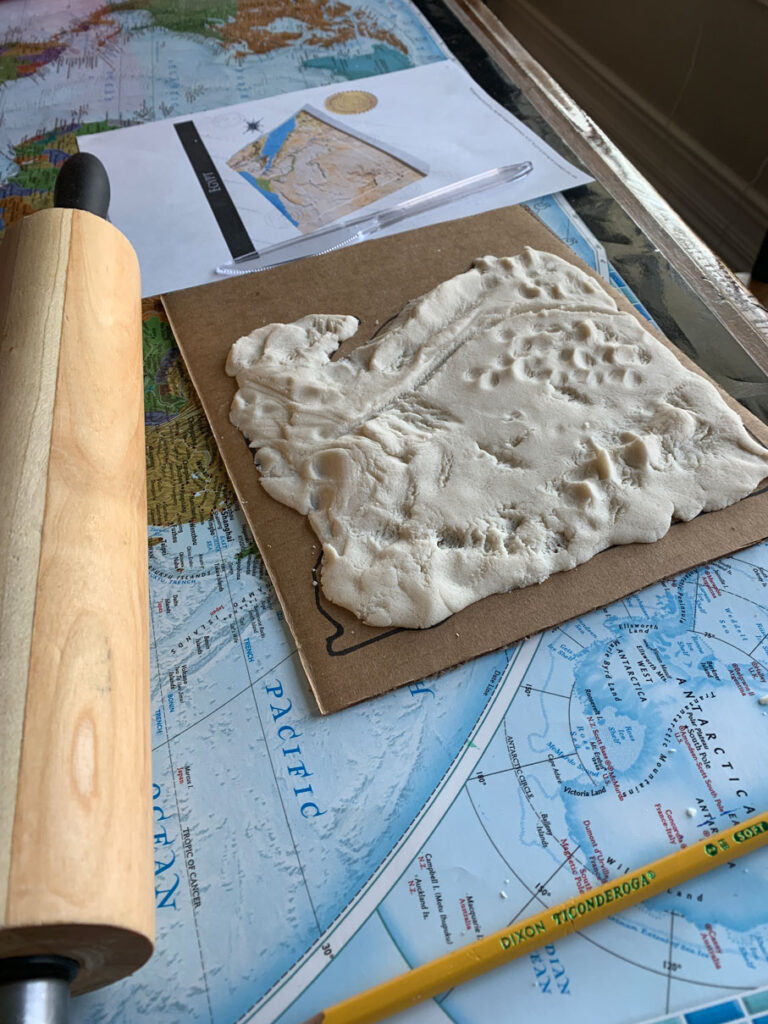 How To Make A Topographical Salt Dough Map Uplifting Mayhem