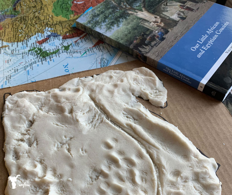 Create countries, states, farms etc that you can mold, shape, paint and label! This topographical salt dough map is easy and so fun to create